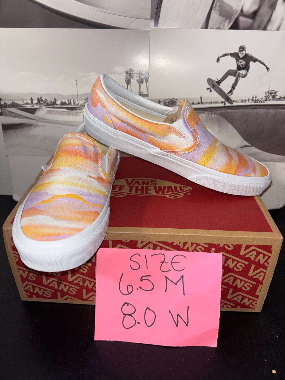 Vans Classic Slip On sz 6.5 Men’s 8.0 Women’s